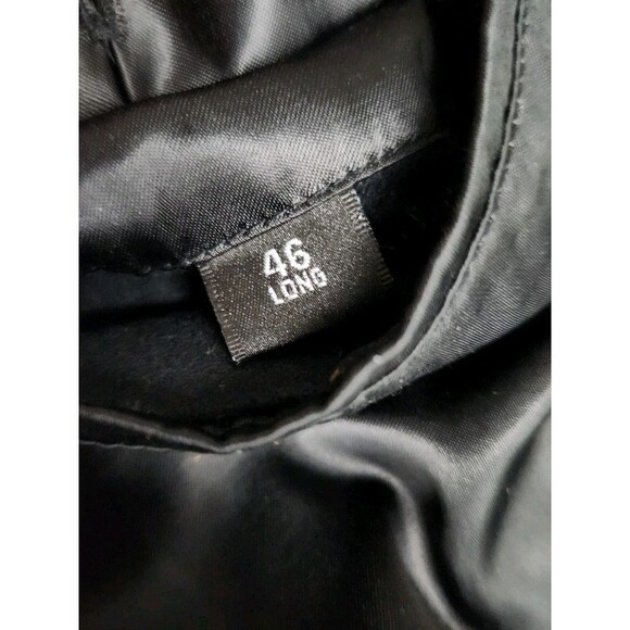 Fumagalli Mens 46L Wool & Cashmere Soft Black Overcoat Double Breasted Long - Picture 11 of 15